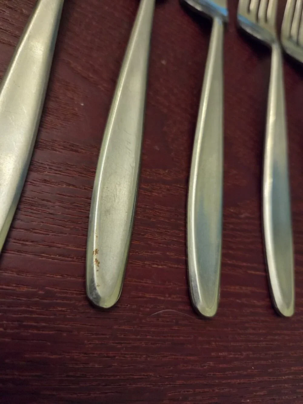 Easterling Rhineland Stainless Flatware Dinner Forks Set 7